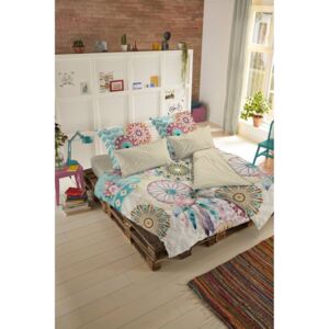 Home lenjerie colorata reversibila de pat pentru pat dublu Hip Milena 240x200/220cm