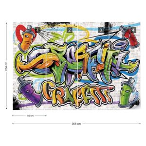Fototapet GLIX - Graffiti Street Art Tapet nețesute - 368x254 cm