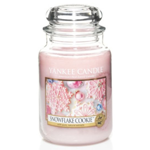 Yankee Candle roz parfumata lumanare Snowflake Cookie Classic mare