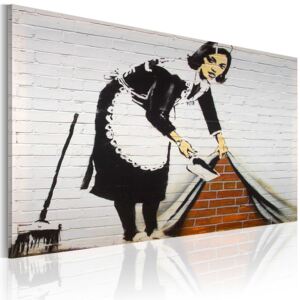 Tablou - Cleaning lady (Banksy) 60x40 cm