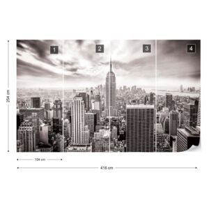 Fototapet GLIX - New York City Skyline 6 Tapet nețesute - 416x254 cm
