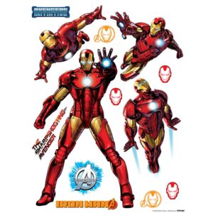 AG Design Avengers Iron Man - autocolant de perete 65x85 cm