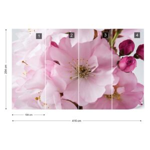 Fototapet GLIX - Flowers Cherry Blossom Tapet nețesute - 416x254 cm