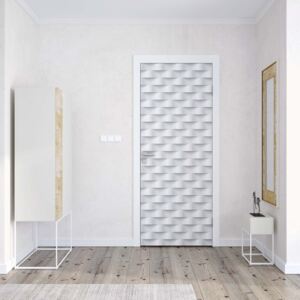 Tapet GLIX - 3D Grey And White Pattern1 | 91x211 cm