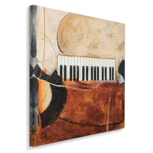 CARO Tablou pe pânză - Keyboard 20x20 cm