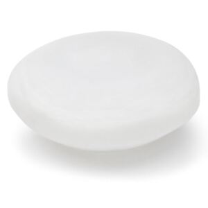 Buton pentru mobila Opale, finisaj alb mat, L:55 mm