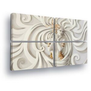 GLIX Tablou - Abstract Hair 4 x 60x40 cm