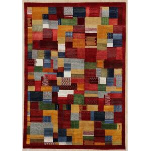 Covor Chisdock Nomad, lana, rosu, 90 x 160 cm