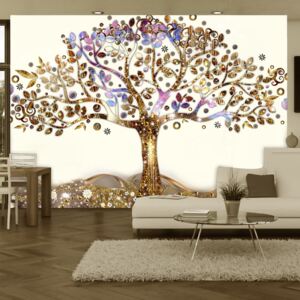 Bimago Fototapet - Golden Tree 300x210 cm