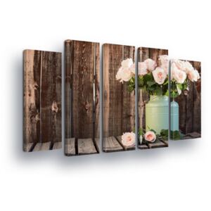 GLIX Tablou - Rustic Flower Decoration 2 x 30x80 / 3 x 30x100 cm