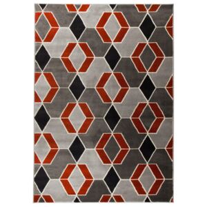 Covor Modern & Geometric Maitai, Gri/Terra, 80x150