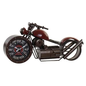Ceas Motocicleta din metal rosu 50x25 cm
