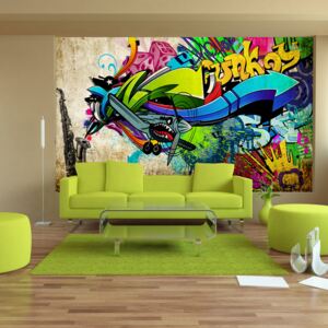 Fototapet - Funky - graffiti 200x140 cm