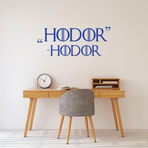 GLIX Game of Thrones Hodor - autocolant de perete Albastru 120x45 cm
