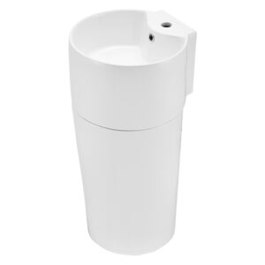 [neu.haus]® Lavoar stativ -chiuveta ceramica (42 x 40 x 82 cm) - alb