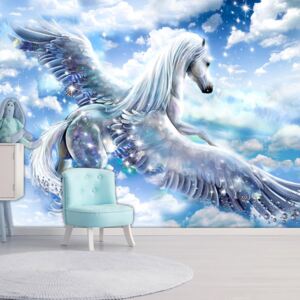 Fototapet Bimago - Pegasus (Blue) 200x140 cm