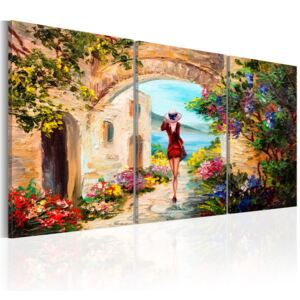 Tablou pe pânză Bimago - Summer in Italy 60x30 cm cm