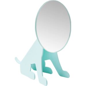 Oglindă pentru masă Kare Design Dog, albastru mentă