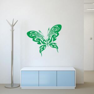 Autocolant de perete GLIX - Butterfly Verde 30x25 cm