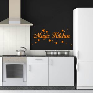 GLIX Magic kitchen - autocolant de perete Portocaliu 50x20 cm