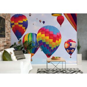 Fototapet - Hot Air Baloons Colours Vliesová tapeta - 368x254 cm
