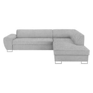 Canapea extensibilă cu spațiu pentru depozitare Kooko Home XL Right Corner Sofa, gri