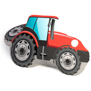 Pernă cu formă 3D, Tractor, 25 x 35 cm
