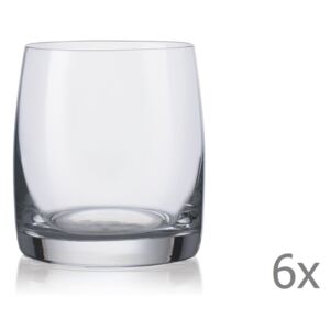 Set 6 pahare pentru whisky Crystalex Ideal, 230 ml