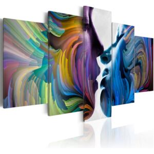 Tablou Bimago - Kiss of Colours 100x50 cm