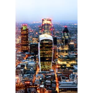 Fotografii artistice View of City of London with The Walkie-Talkie and The Gherkin Buildings, Philippe Hugonnard