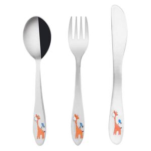 Set de tacâmuri din inox pentru copii GIRAFĂ