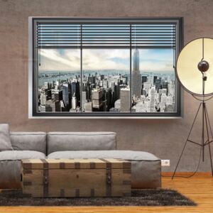 Fototapet Bimago - New York window 150x105 cm