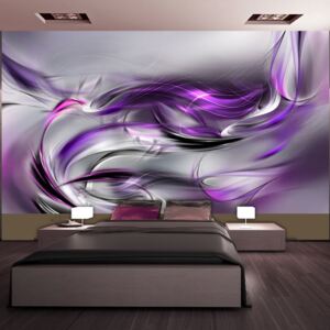 Fototapet Bimago - Purple Swirls II 500x280 cm