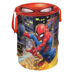 Cutie pentru depozitare jucarii, Spiderman Round Rosu, Ø38xH50 cm