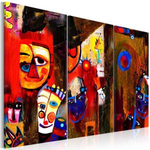 Mână pictată imagine Bimago - Abstract Carnival 120x80 cm