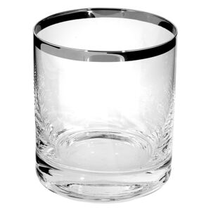 Pahar pentru apa PLATINUM, sticla,9x8 cm