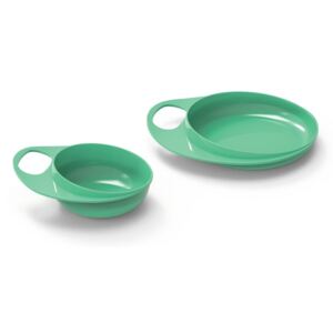 Nuvita EasyEating Set Farfurie si Castronel 8461 - Cool green