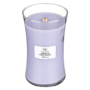WoodWick lumanare parfumata Lavender Spa vaza mare