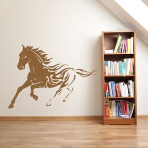 Autocolant de perete GLIX - Horse Maro 80 x 58 cm