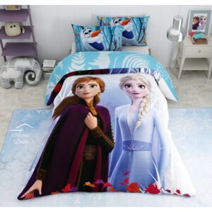 Lenjerie de pat copii Elsa si Anna Journey