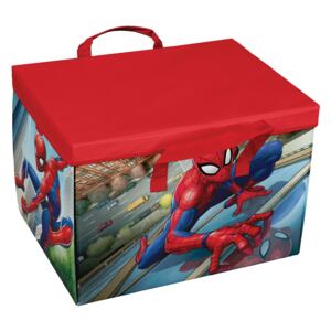 Cutie pentru depozitare jucarii 2 in 1, Spiderman Play Rosu, L41xl31xH28 cm