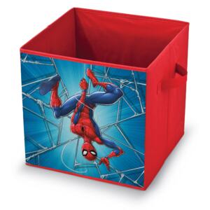 Cutie pentru depozitare jucarii, Spiderman Rosu, L32xl32xH32 cm