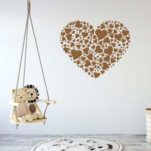 Heart of hearts - autocolant de perete Maro 75 x 60 cm