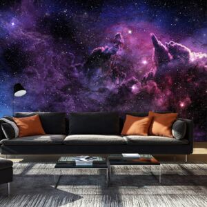 Fototapet Bimago - Purple Nebula Fototapet nețesute - 200x140cm