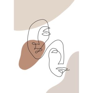 Ilustrare Two faces, Veronika Boulová