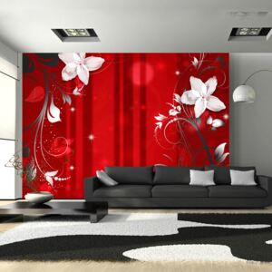 Fototapet Bimago - Flowering scarlet 200x140 cm