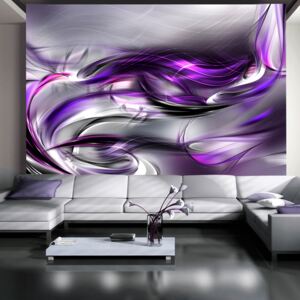 Fototapet Bimago - Purple Swirls 200x140 cm