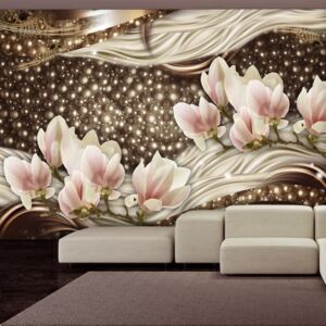 Fototapet Bimago - Pearls and Magnolias 200x140 cm