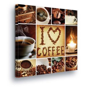 GLIX Tablou - Coffee Collage 80x80 cm