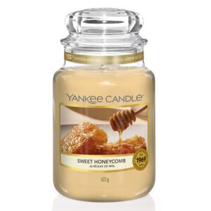 Yankee Candle galbene parfumata lumanare Sweet Honeycomb Classic mare